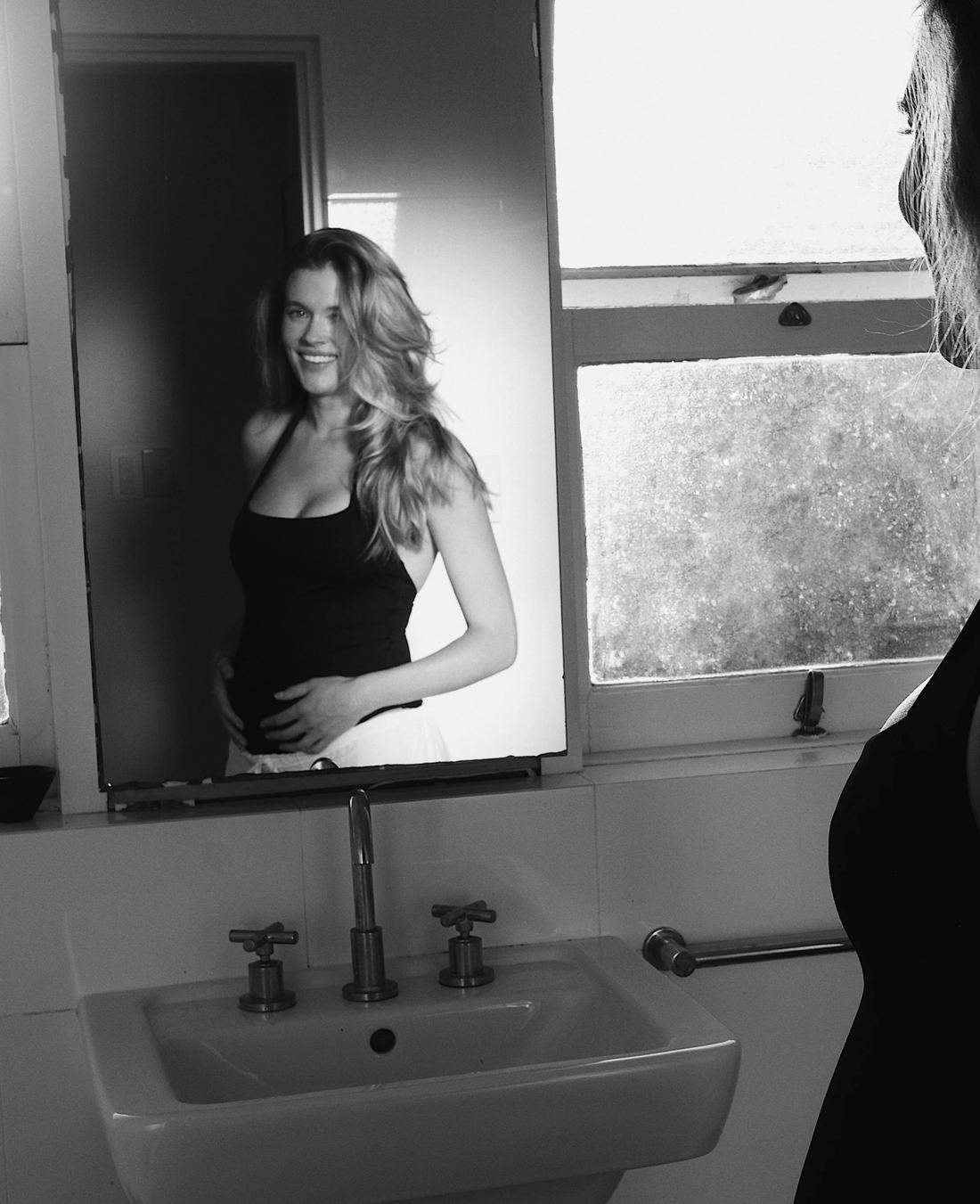 In Reflection with model Victoria Lee
