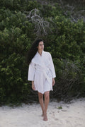 Limited Edition | Japanese Cotton Robe | Beige Stripe
