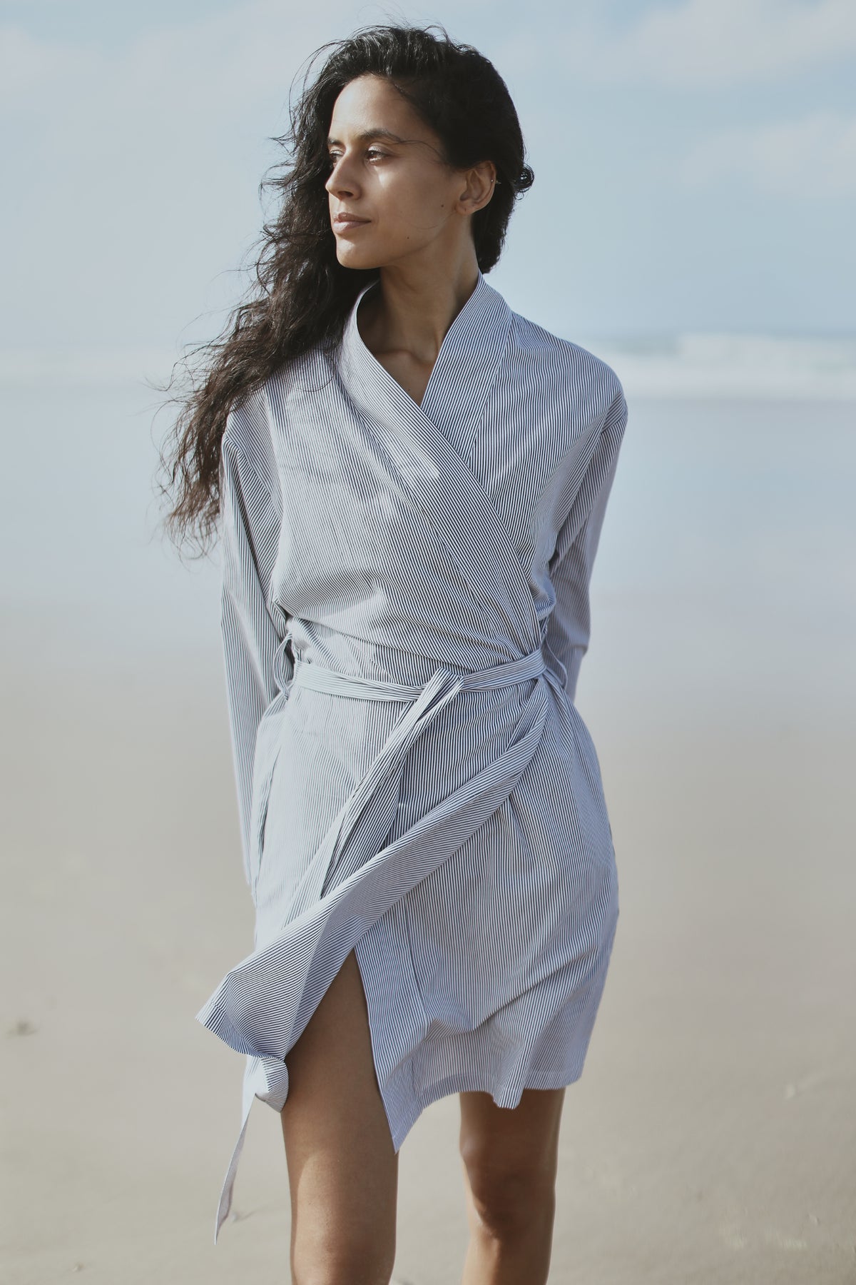 Limited Edition Japanese Cotton Robe Blue Stripe S N limited-edition-japanese-cotton-robe-blue-stripe-s-n